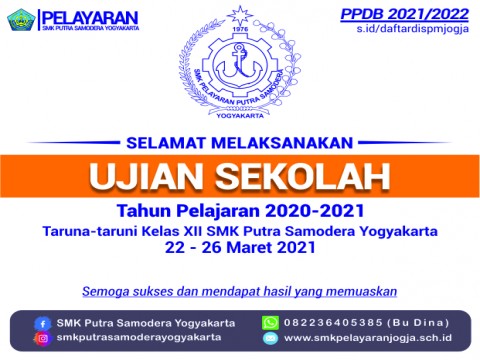 UJIAN SEKOLAH TAHUN PELAJARAN 2020-2021