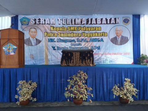 SERAH TERIMA JABATAN KEPALA SMK PUTRA SAMODERA YOGYAKARTA